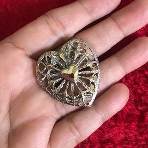 Elizabeth Morrey Vintage Silver Heart Money Clip